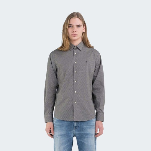 Camicia ALL OVER PRINTED STRETCH POPELINE 